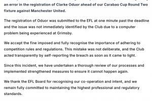 PG电子官网-官方：因战曼联时违规派出球员，格林斯比被罚款2万英镑