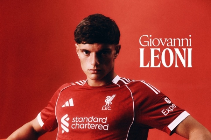 官方：利物浦签下莱奥尼，转会费3500万欧+二转